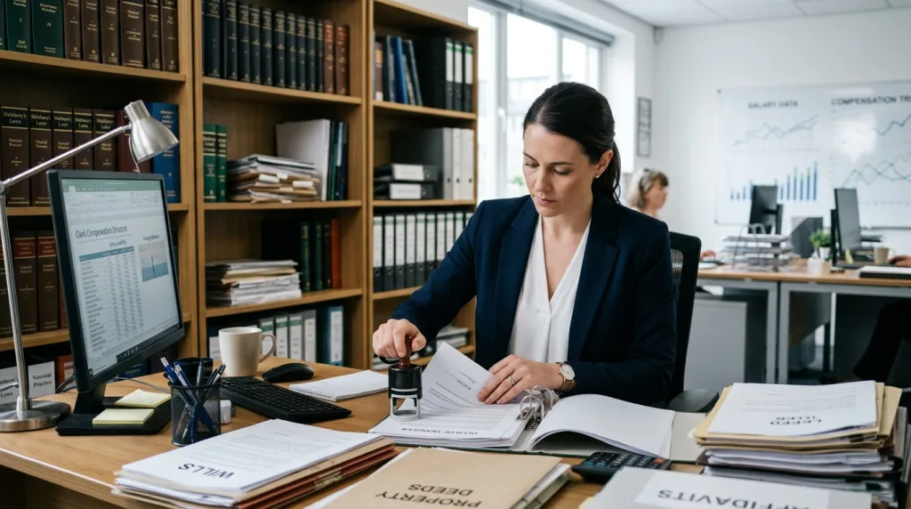 découvrez le salaire d'un clerc de notaire en france et les facteurs qui influencent sa rémunération. informez-vous sur ce métier essentiel et ses perspectives financières.